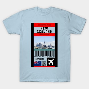 New Zealand first class boarding pass T-Shirt